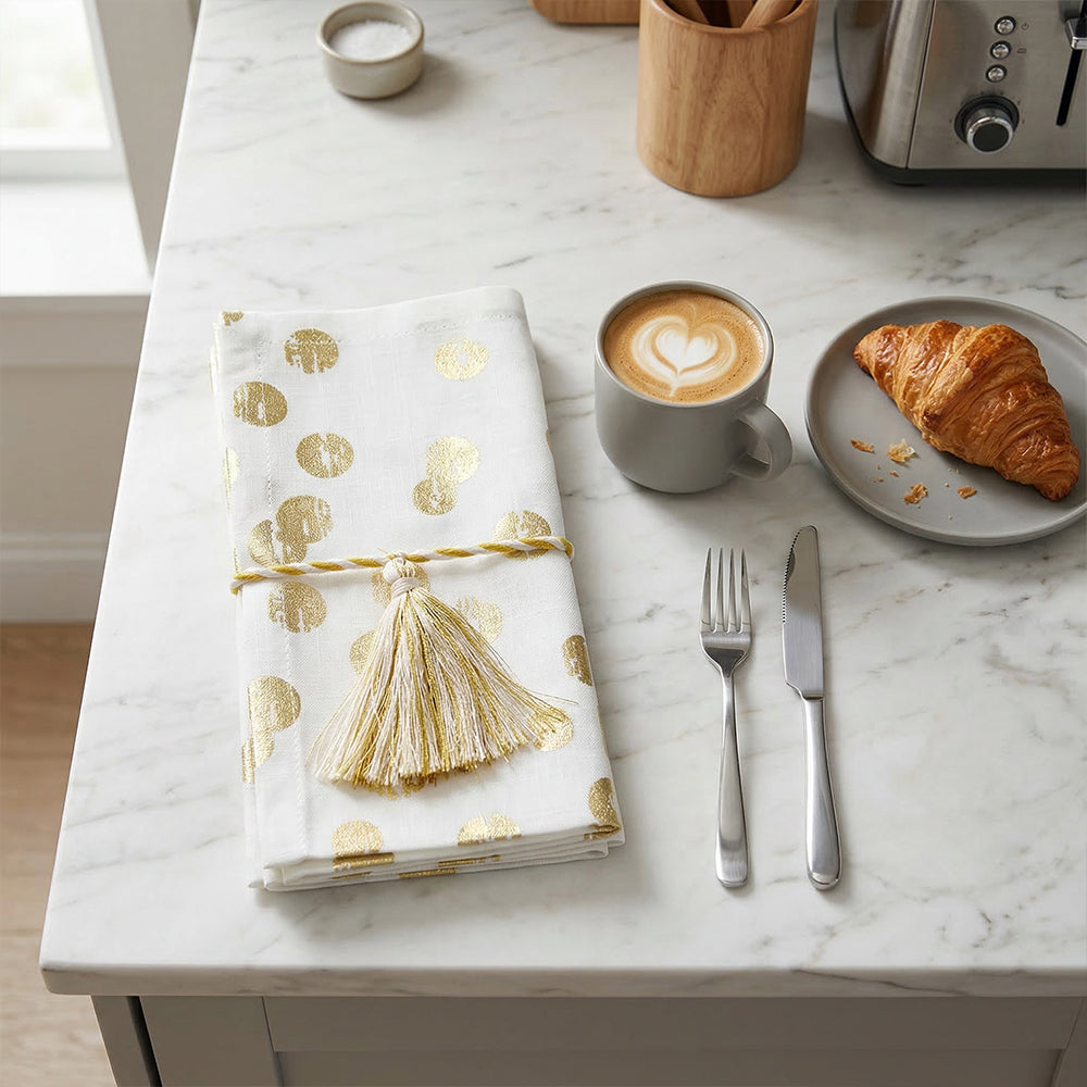 No Handloom Dinner Napkins - Premium Cloth Napkins