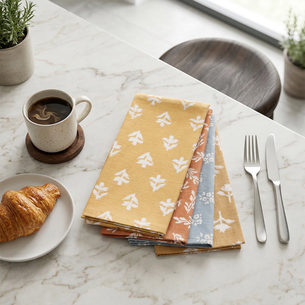 No Handloom Dinner Napkins - Premium Cloth Napkins